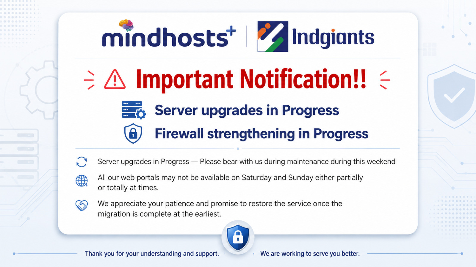 Important notice
